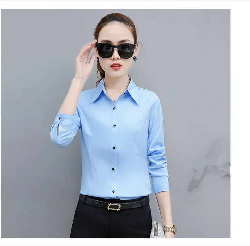 

2021 spring and autumn Summer Long sleeve Women's shirt