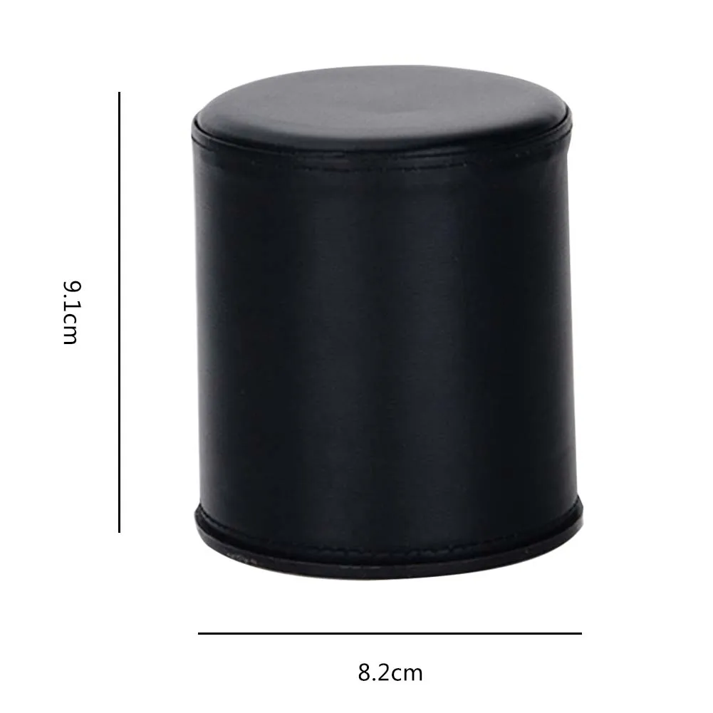 

Bar Leather Black Dice Cup Dicebox (Without Tray Or Dice) For KTV Bars Parties Other Entertainment Events