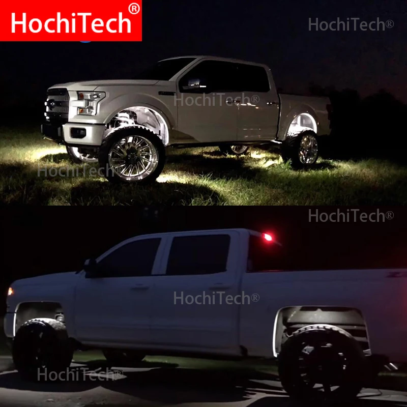 

Светодиодный Рок светильник s Водонепроницаемый для Toyota Hilux SR5 REVO Hi-Rider светодиодный шасси автомобиля светильник светодиодный Рок светильни...