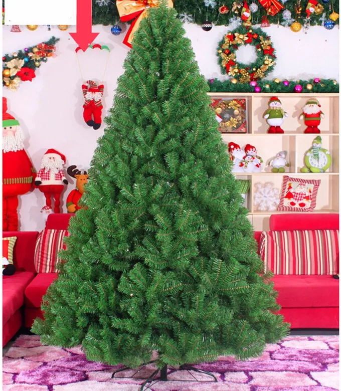 

4M Tall PVC environmental protection material large Christmas tree arranged green high-grade encryption Christmas tree