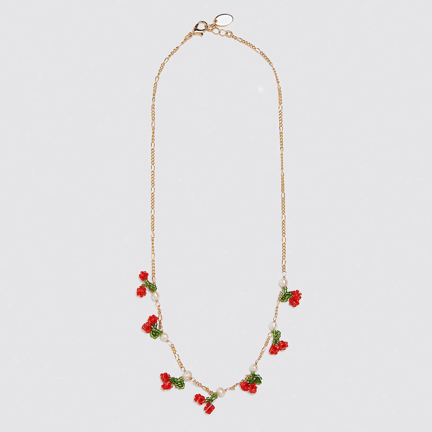 Элегантные богемные ZA Модные 2 шт вишневые ожерелья для женщин летние милые