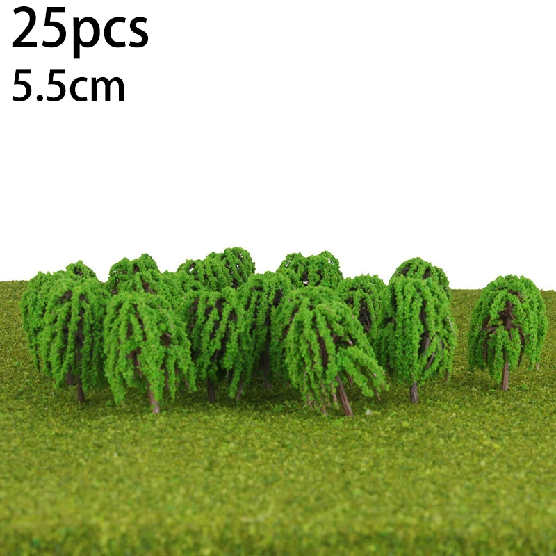 

Display Model Tree Kitchen Decoration 25pcs Plastic Resin 3D Willow Layout