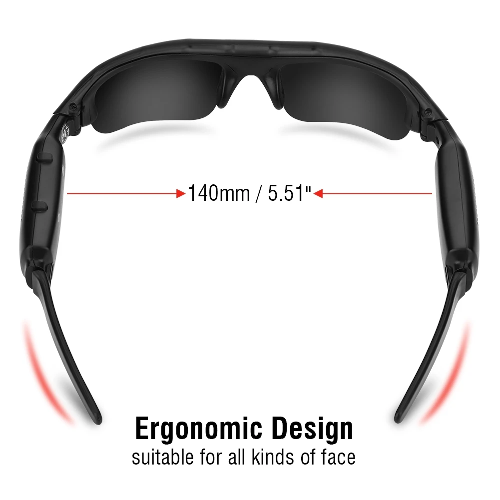 

Brand New Outdoor Sport Glasses Camera USB Rechargeable Sunglasses Cameras 1080P HD Cycling Eye Wear Camera Video Camcorder