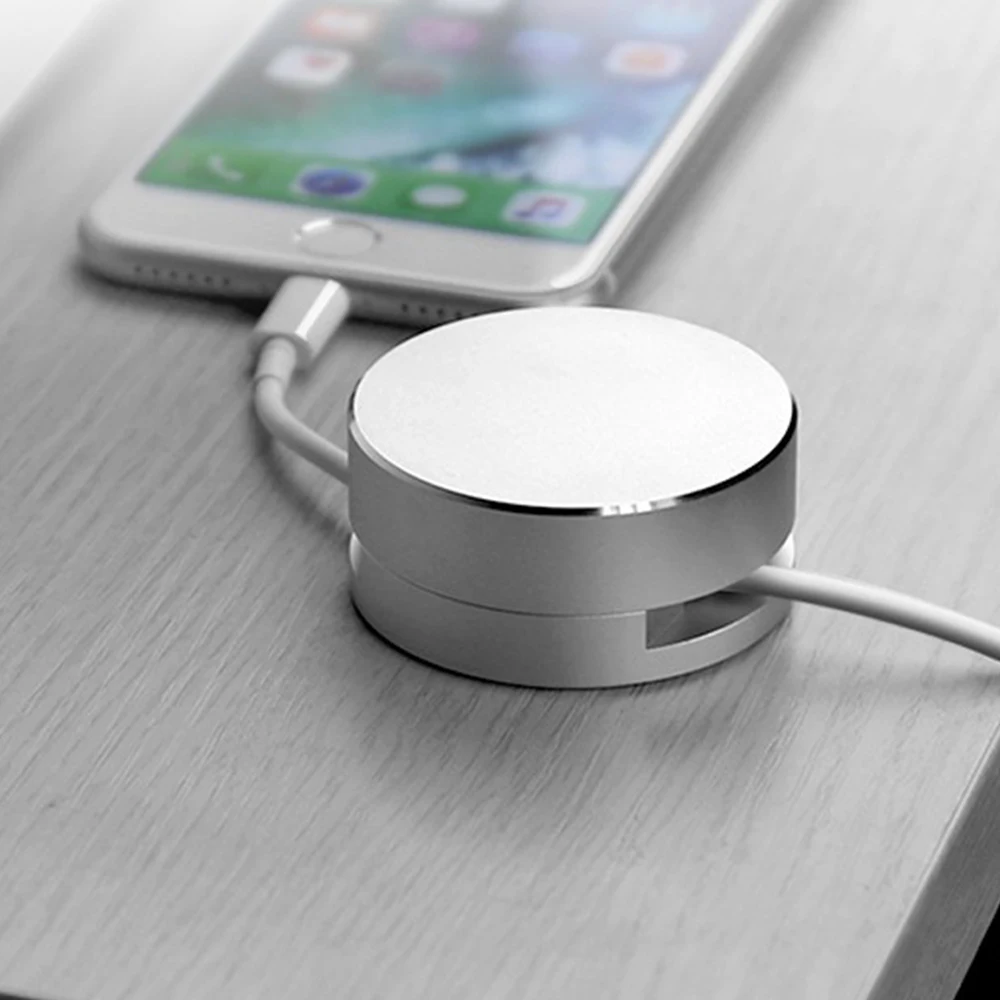 Металлический магнитный Настольный органайзер для кабеля передачи данных