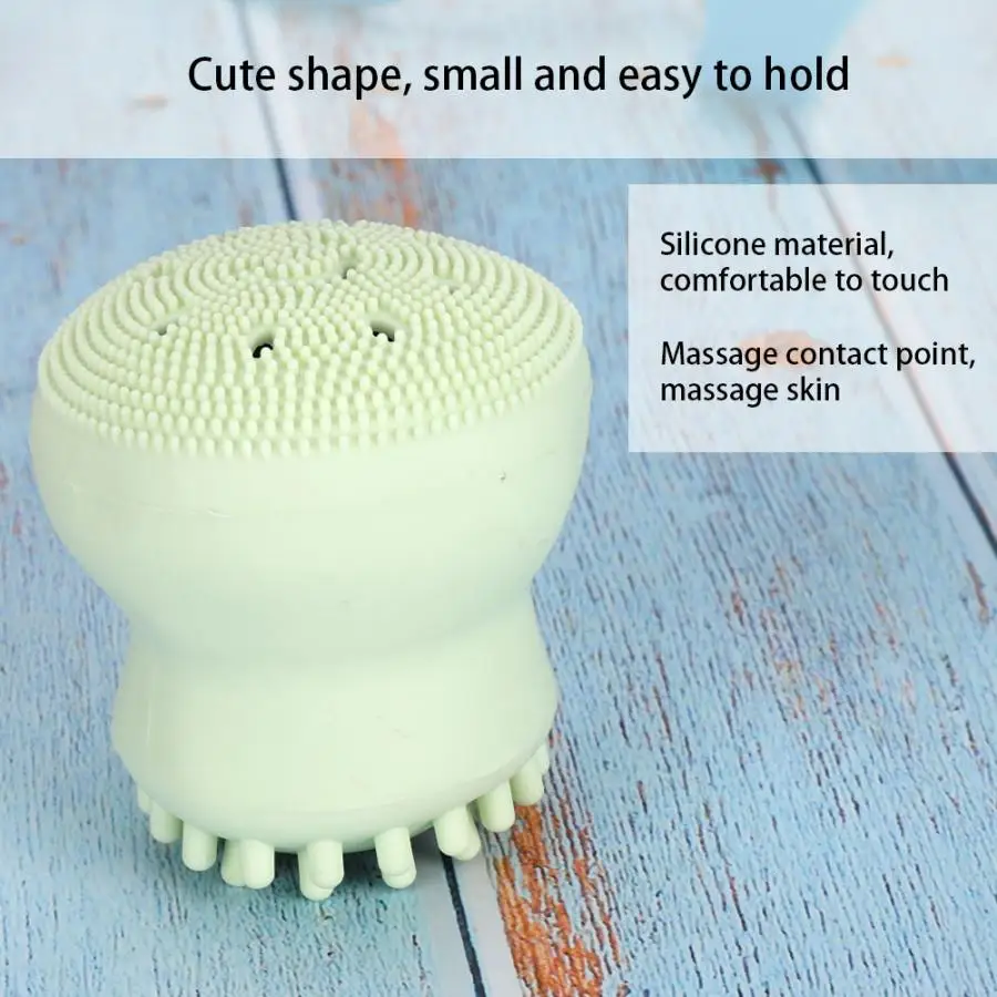 Микрофибра Осьминог в форме силиконовые кисточка для чистки пор кисти макияжа