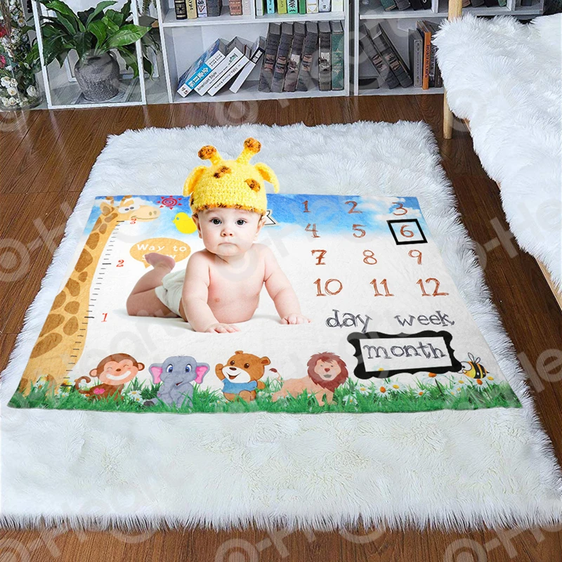 Фон для фотосъемки новорожденных с изображением животных джунглей | Дом и сад