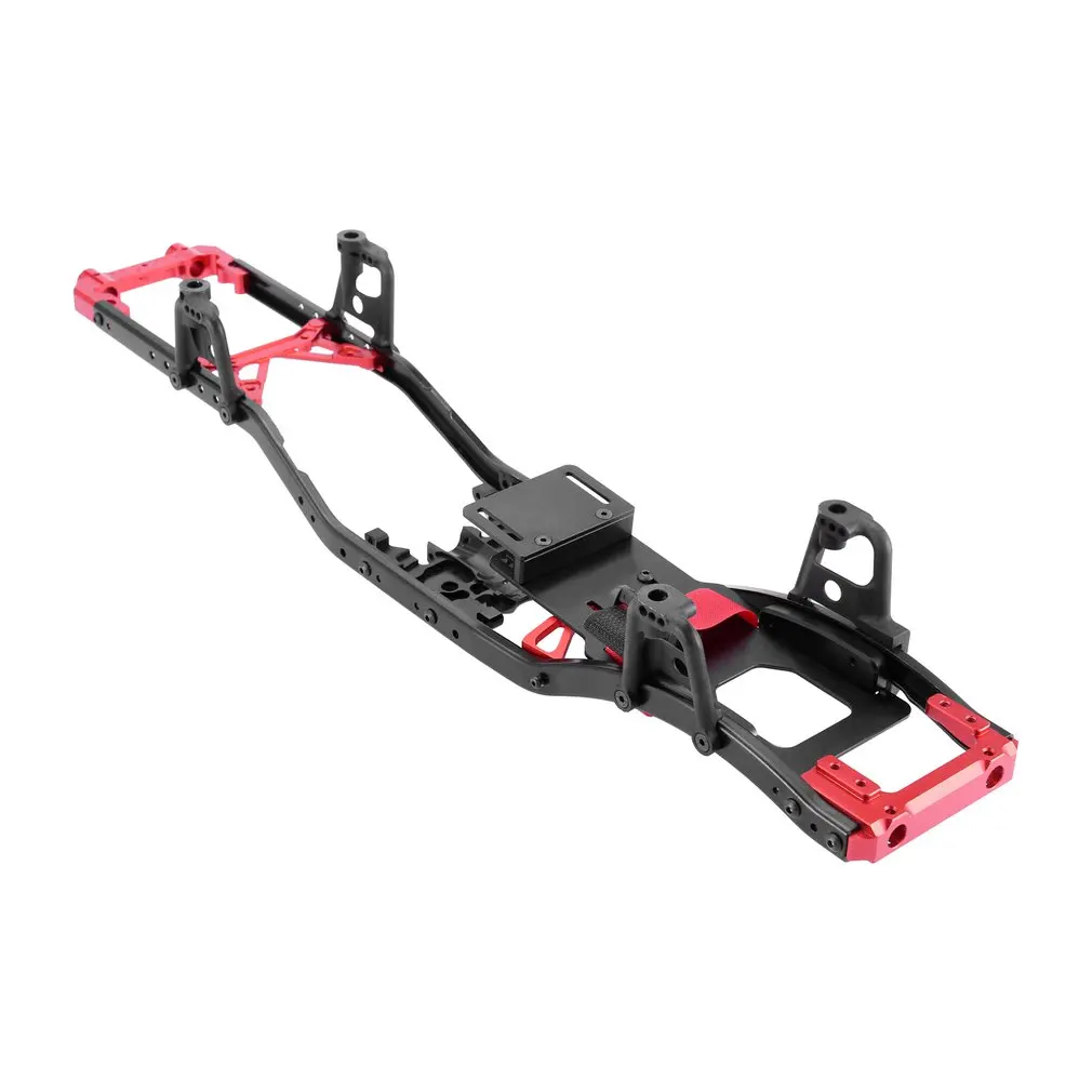 

313mm 12.3" Wheelbase Metal Chassis Frame With Prefixal Shiftable Gearbox For Axial SCX10 II 90046 90047 1/10 RC Crawler Car