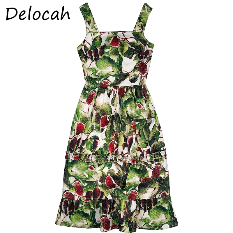 

Delocah женское модное летнее дизайнерское короткое платье, вечерние сексуальные платья на тонких бретельках с высокой талией и цветочным при...
