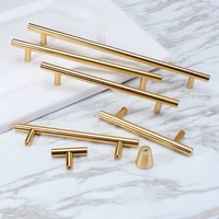 home golden aluminum alloy design modern simplicity style cupboard drawer pull silver kitchen cabinet door wardrobe handles