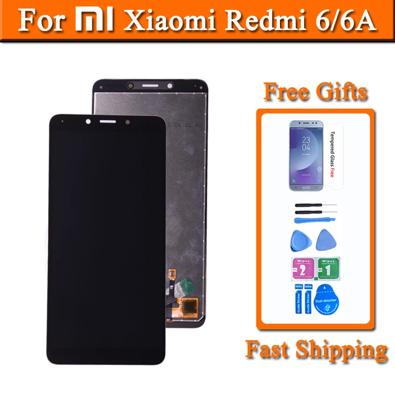 Экран 5 45 дюйма для Xiaomi Redmi 6 ЖК дисплей сенсорный экран цифровая панель замена 6A в