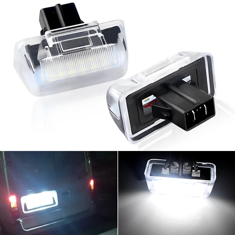 

LED License Plate Lights White 6000K FOR FORD TRANSIT REAR BACK NUMBER PLATE LAMP LIGHT MK5, MK6, MK7 PER 2, 4388111