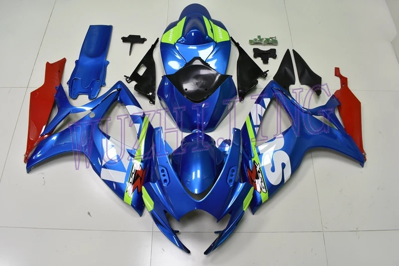 Обтекатели для Suzuki GSXR600 2007 Обтекатели для Suzuki GSXR600 2006 логотип сине-белый обтекатель GSX R 750 2006-2007 K6
