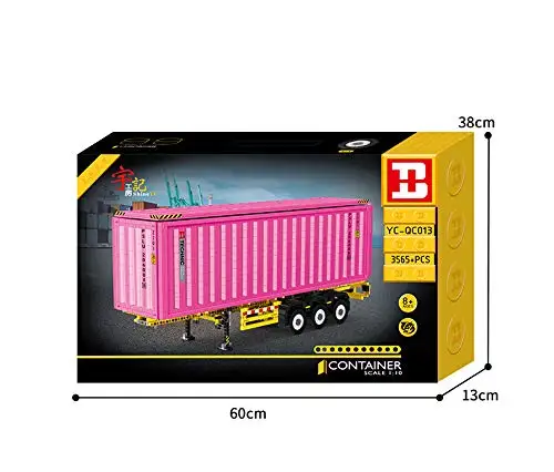 

Building Block Sets Professional Container, Movable, DIY, Matched with Truck Towing ,Can Be Raised And Lowered (3565 Pieces)