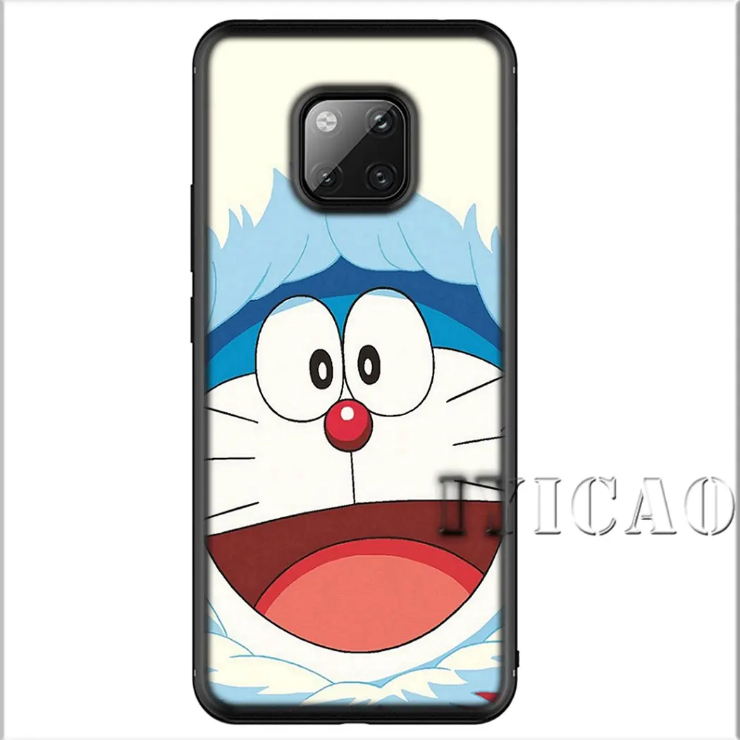 IYICAO Doraemon Cartoon Soft for Huawei Y5 Y6 Y7 Y9 Prime Mate 10 20 30 Pro Lite Nova 2i 2 3 3i 4 Cover |
