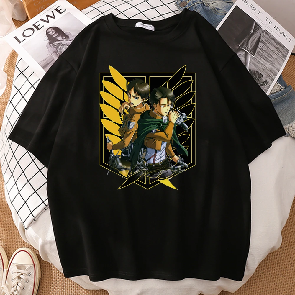 

Funny Big Size T Shirt Male 2021 Attack On Titan Printing Men T-Shirt Streetwear S-Xxxxl Summer Clothing Casual Oversize T-Shirt