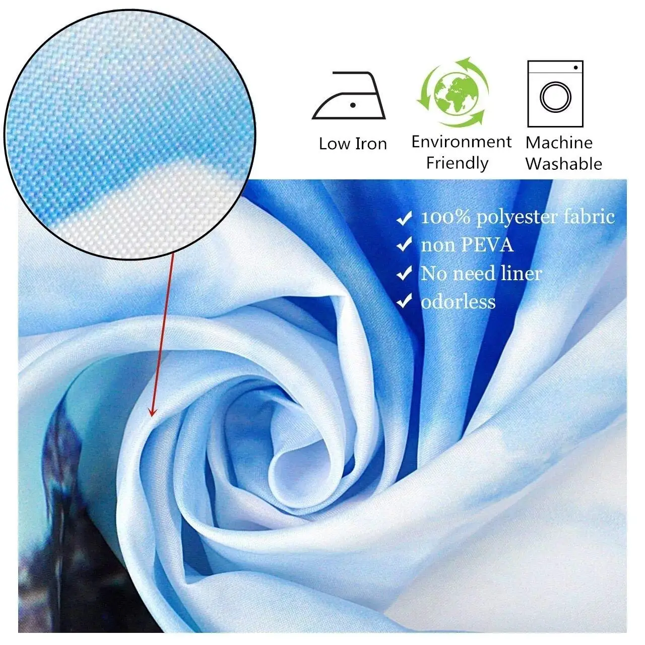 

Butterfly Print Shower Curtain For Bathroom Decor Polyester Fabric Bathtub Curtain With Hook Mildew Resistant Waterproof Curtain