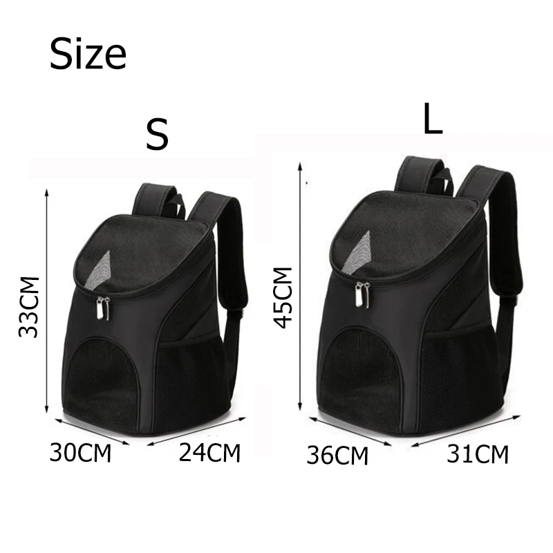 

Dog Bag Carrier Out Folding Nylon Breathable Mesh Portable Cat Backpack Outdoor Dogs Double Shoulder Bag For Small Dogs