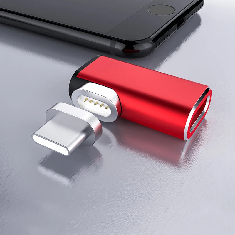 Магнитный мини-адаптер USB Type-C 87 Вт 4 3 а для MacBook Pro 15-дюймовый угловой разъем