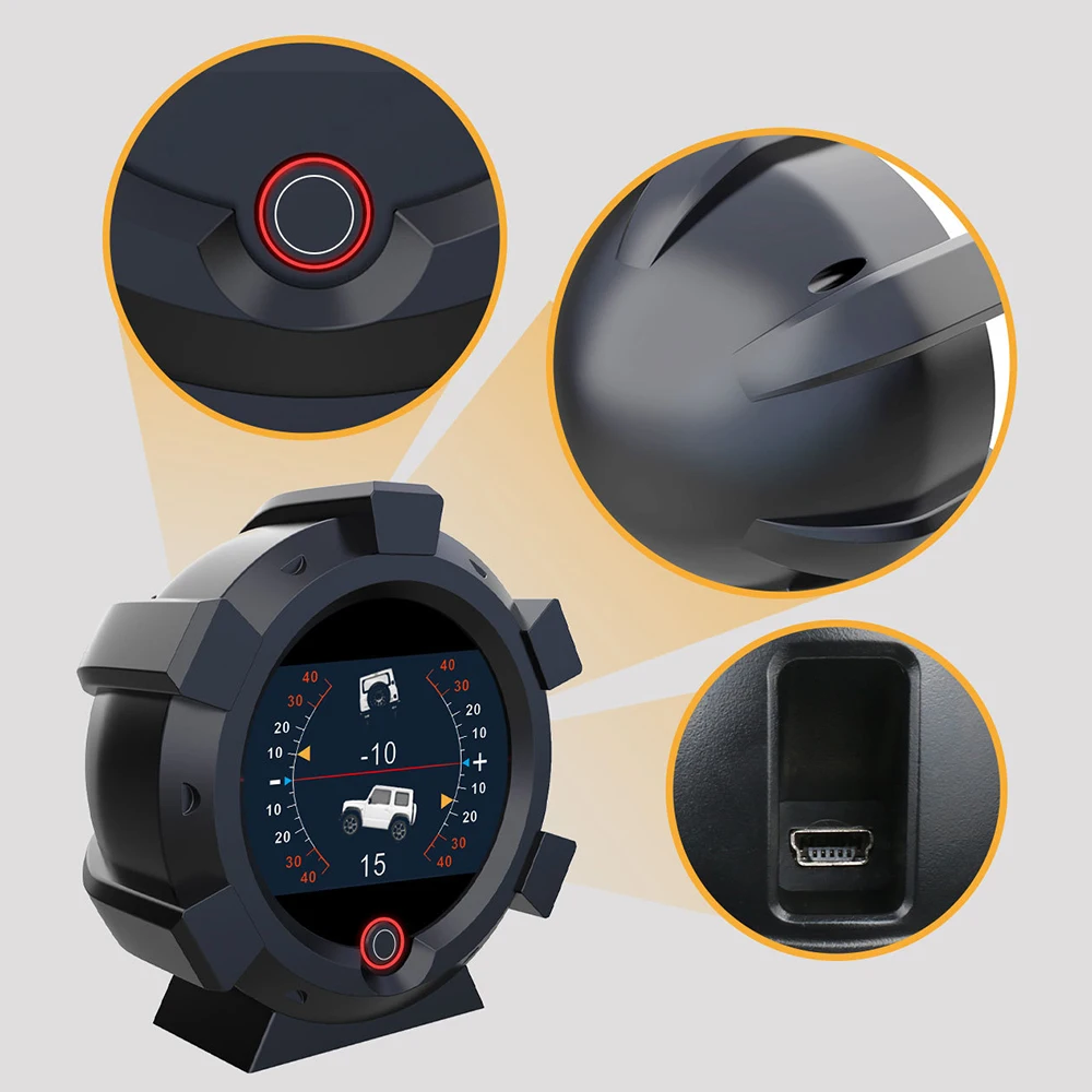 

Provide Slope Angle Speed Device 4x4 Car Inclinometer High Precision Compass Smart GPS Slope Meter Altitude Off-road Device