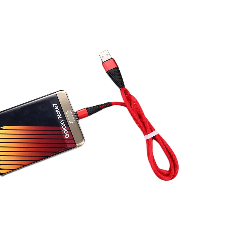 Нейлоновый Micro USB кабель 8Pin Тип C для iPhone 8X7 6 6S Plus iOS 10 9 8 Samsung Nokia|Кабели мобильных