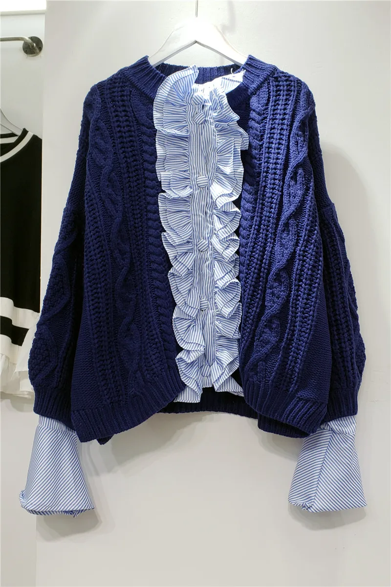 

Korean-Style Knitted Cardigan Sweater Women 2020 Early Autumn New Coat All-match Girls' Lady Loose Oversize Sweater Jumper Tops