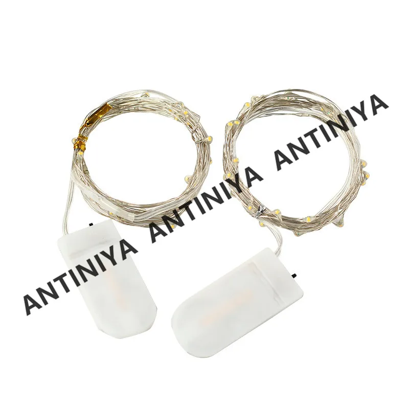 Гирлянсветильник светодиодная на медном проводе с питанием от батарейки | Лампы