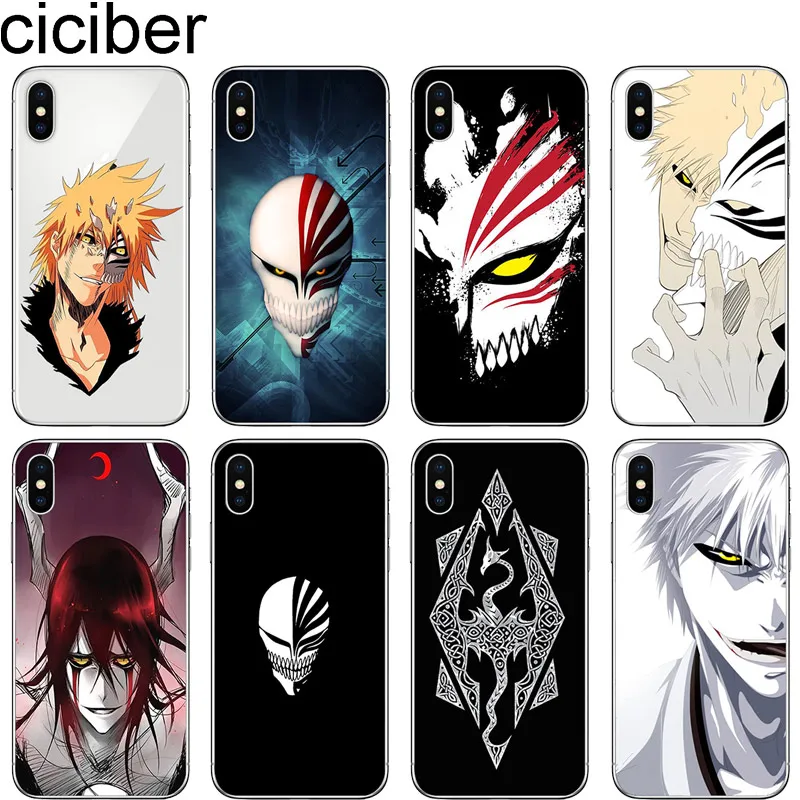 Чехол для телефона cicibers Bleach Ichigo аниме Kurosaki iphone 7 8 6 S Plus мягкий чехол из ТПУ 11 Pro Max X XR