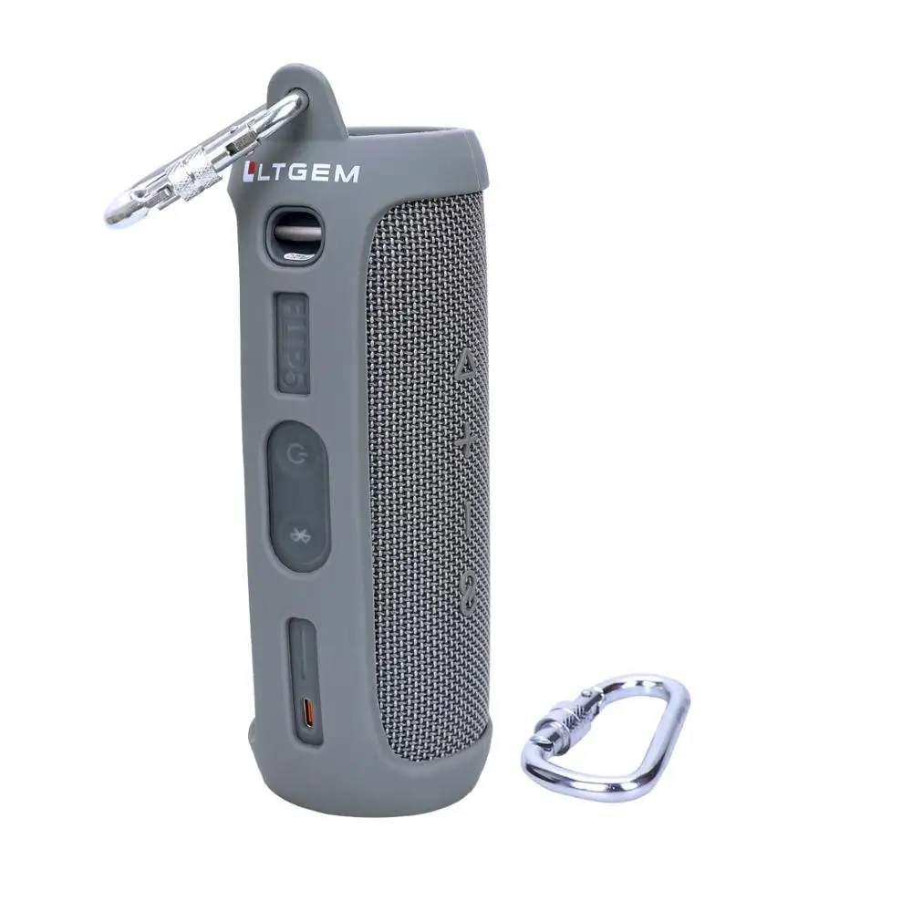 

LTGEM Silicone Case for JBL Flip 5 Waterproof Portable Bluetooth Speaker