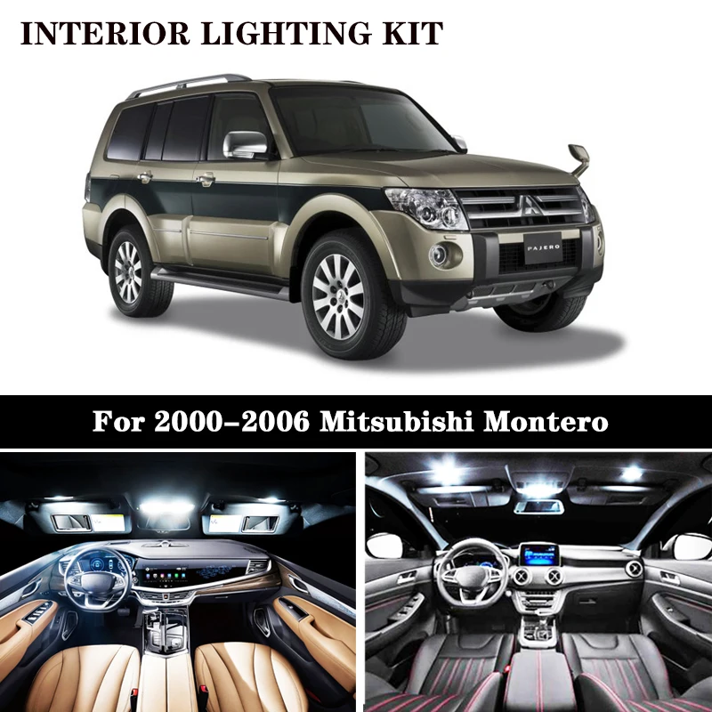 16 шт. Автомобильные светодиодные лампы Canbus белого цвета комплект ламп для салона