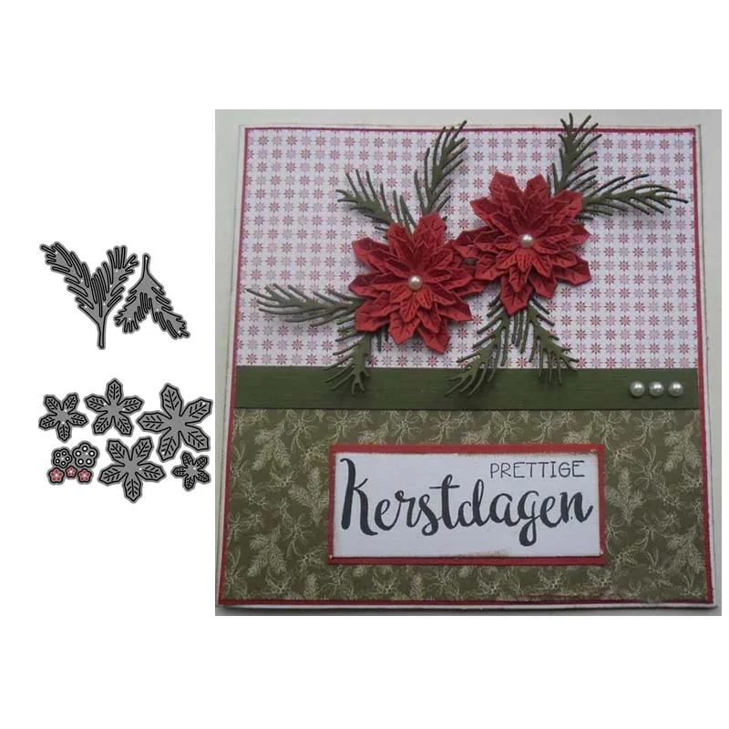 Металлические штампы для вырезания цветов и листьев форма скрапбукинга бумаги