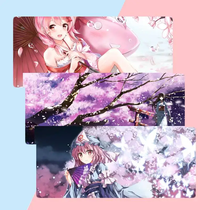 

Cherry Blossom Anime Gamer Speed Mice Retail Small Rubber Mousepad X XL XXL Non slip Cushion Thickness 2mm LockEdge equal LE