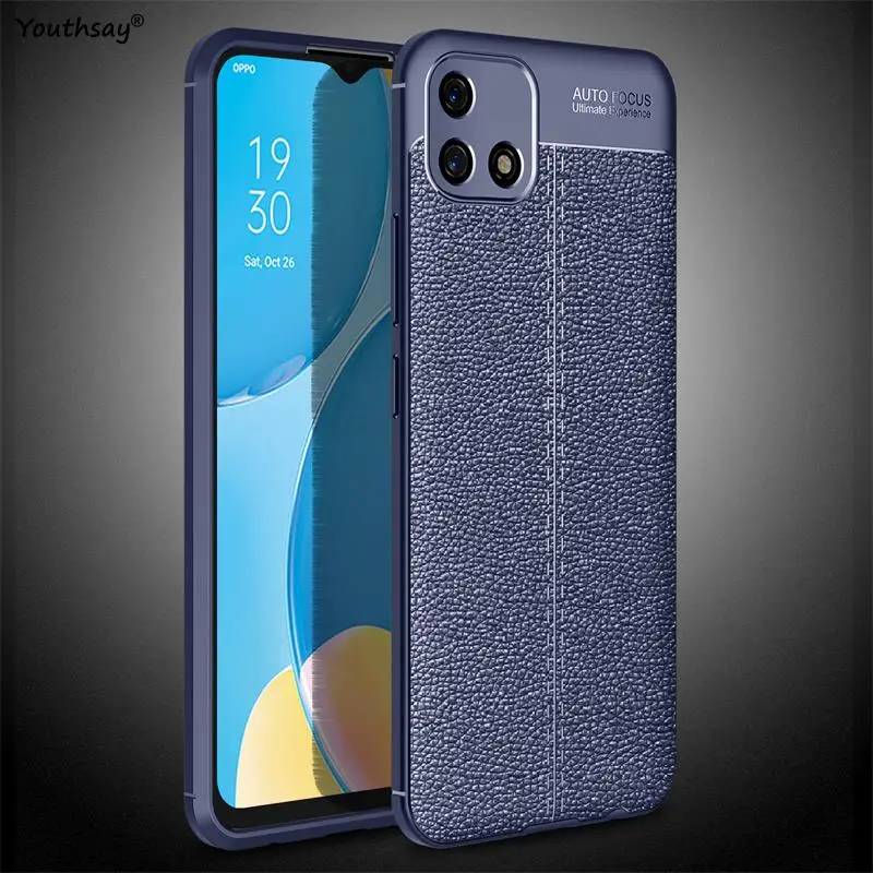For OPPO A16k Cover Case For OPPO A16k A16 A15  Cover Shockproof TPU Soft Leather Style Phone Coque Fundas Bumper For OPPO A16K