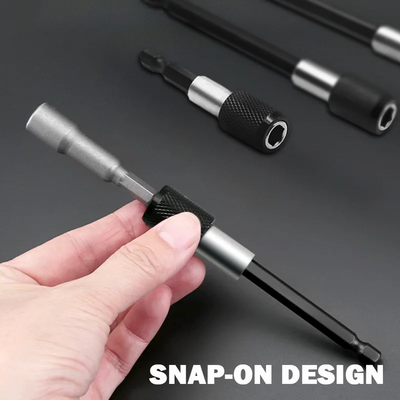 

New Black 1/4 Hex Shank Quick Release Electric Drill Magnetic Screwdriver Bit Holder 60mm High Quality