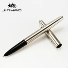 Наконечник Jinhao 911, 0,38 мм, чрезвычайно тонкая перьевая ручка, Классический корпус из нержавеющей стали, школьные и офисные канцелярские принадлежности