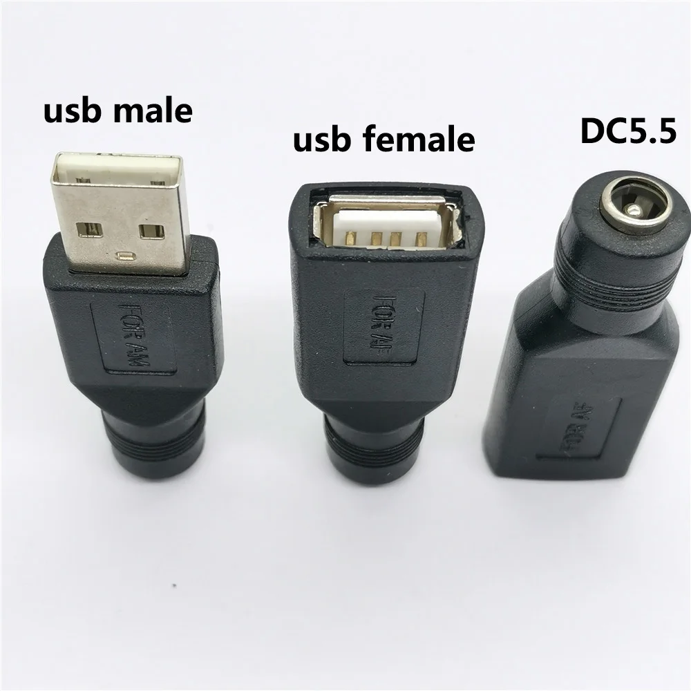 1 шт. компьютерный USB женский интерфейс для DC5.5 x 2 Женский usb штекер * мм Головка