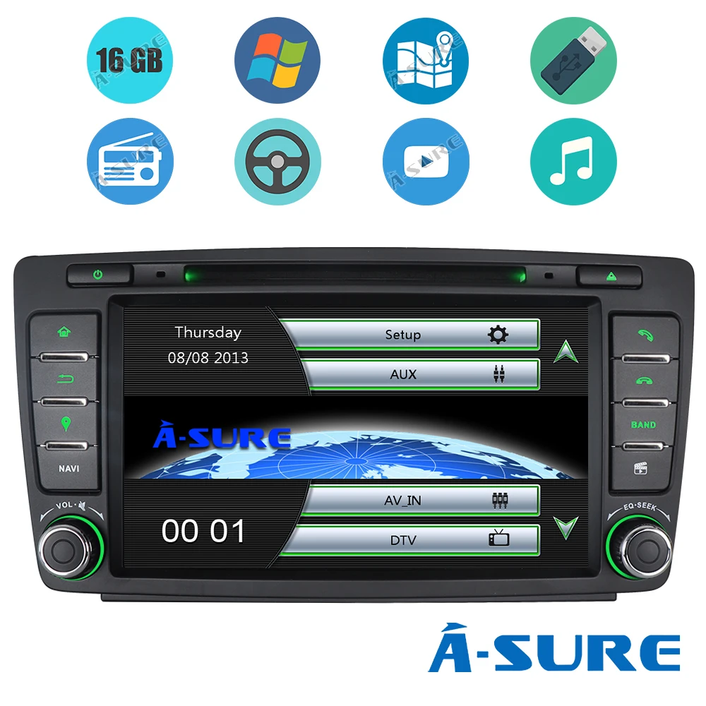 Автомобильная Мультимедийная система A Sure 7 дюймов 2 Din DVD плеер стерео GPS навигация