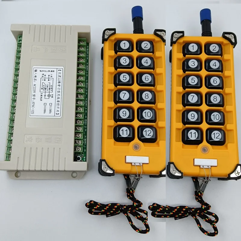 Пульт дистанционного управления для мостового крана, 3000 м, 433 в, 12 каналов, МГц