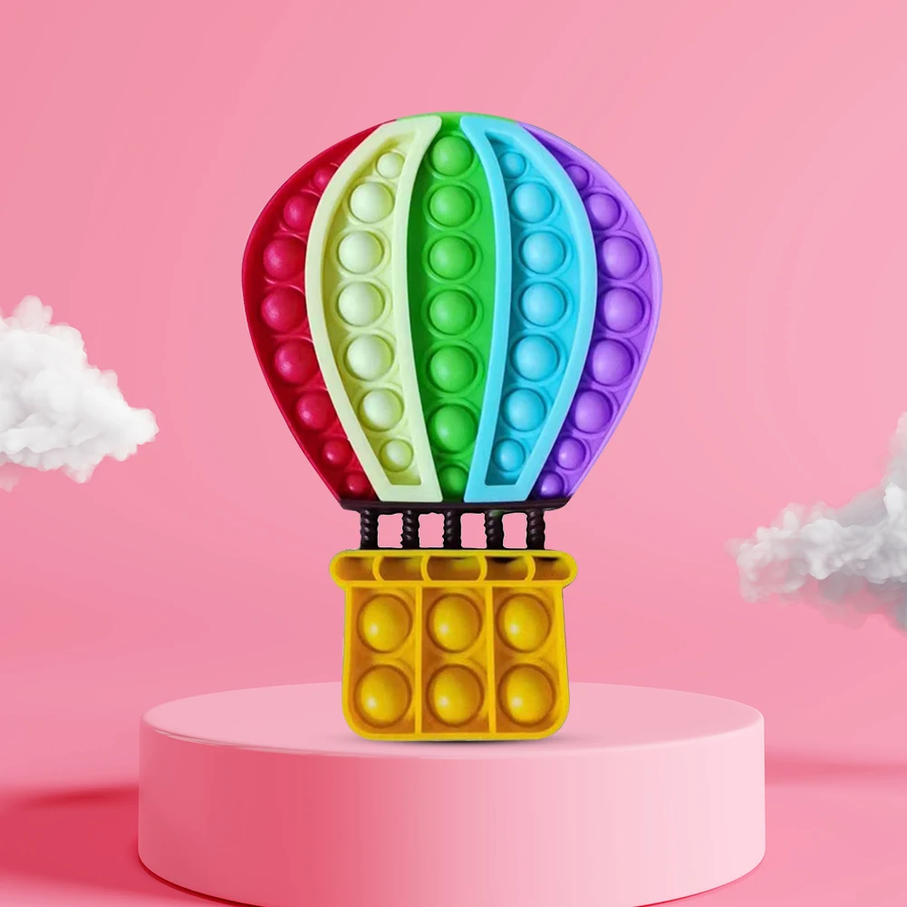 

Радужный воздушный шар с нажимными пузырьками, сжимаемая доска для детей и взрослых, Простая игра для семьи, интерактивная сенсорная игрушк...