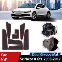 anti slip rubber cup cushion door groove mat for vw volkswagen scirocco r gts 20172008 accessories mat for phone 2016 2015 2011