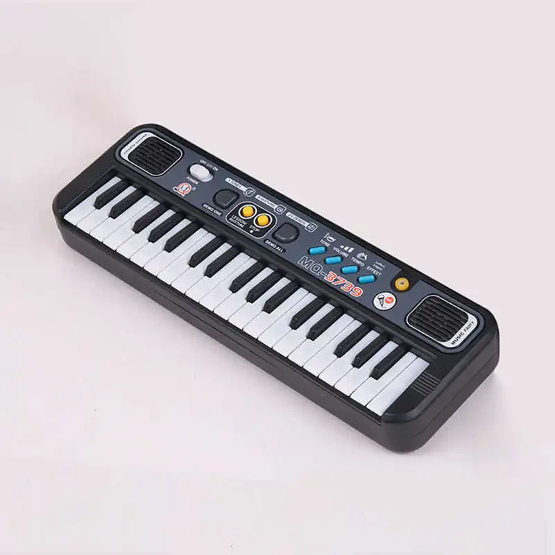 Multifunctional Mini Electronic Piano With Microphone Abs Children Portable 37 Keys Digital Music Electone Keyboard Gift | Спорт и