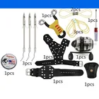 Используется для рыболовной рогатки, защита запястья, катапульта, 1 ремешок + 1 Катушка для рыбалки, искусственная кожа, Профессиональная Охота, стрельба из лука