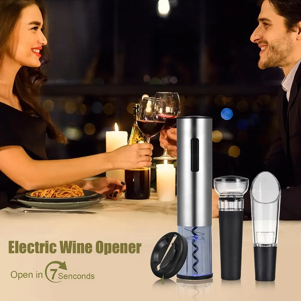 Electric USB Charging Wine Bottle Opener Set Automatic For Red Kitchen Accessories Gadgets | Дом и сад