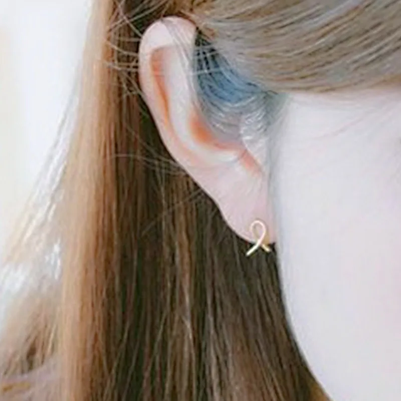 

Fashion Knot ribbon earrings Three Color Optional Suitable for Women