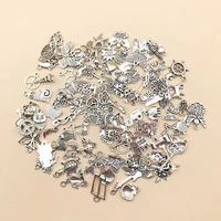 20pcs handmade diy accessories set alloy retro pendant bracelet silver pendant mixed accessories