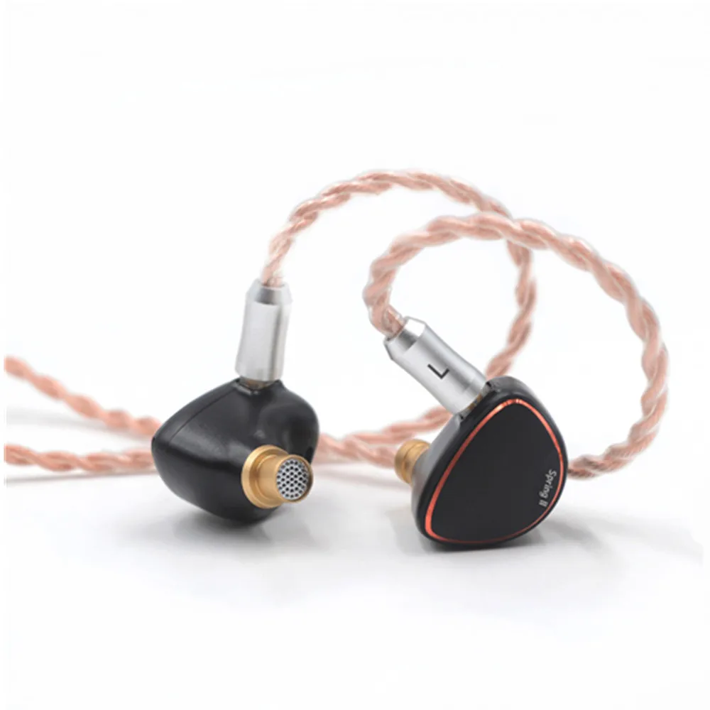 BQEYZ Spring2 наушники с тройной гибридной системой 1BA 1DD пьезоэлектрический IEM HiFi