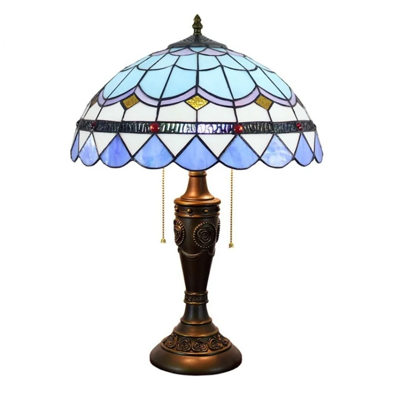 Витражное стекло для гостиной столовой спальни прикроватная настольная лампа на