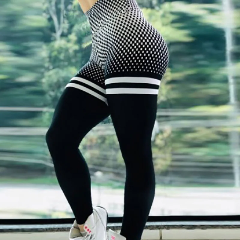 Популярные Стильные дышащие тонкие спортивные Леггинсы для бега женщин | Женская