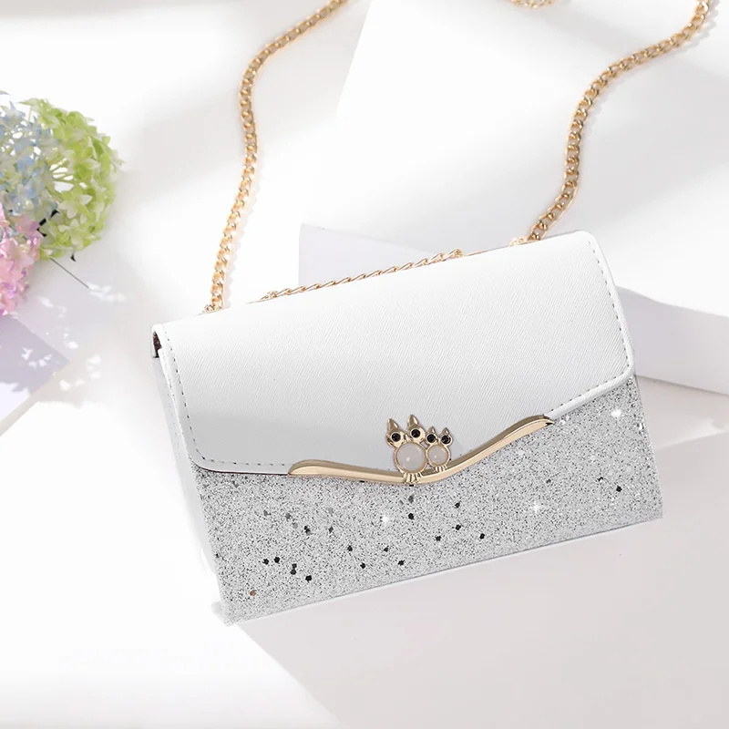 

2021 hot women's bag fashion Mini xianglingge chain bag Single Shoulder Messenger Bag temperament girl Pu handbag