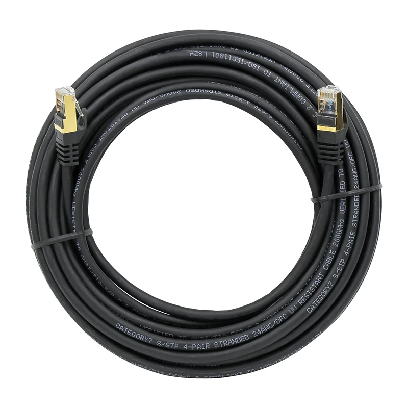 

15M Cat7 Ethernet RJ45 Lan Cable STP Patch Cord Network Cable for PC Router Laptop Computer Networking LAN Cords