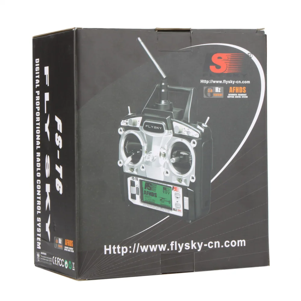 Flysky FS-T6 Высокоточный 2 4 GHz 6CH режим Передатчик W/приемник R6-B для RC мультироторный